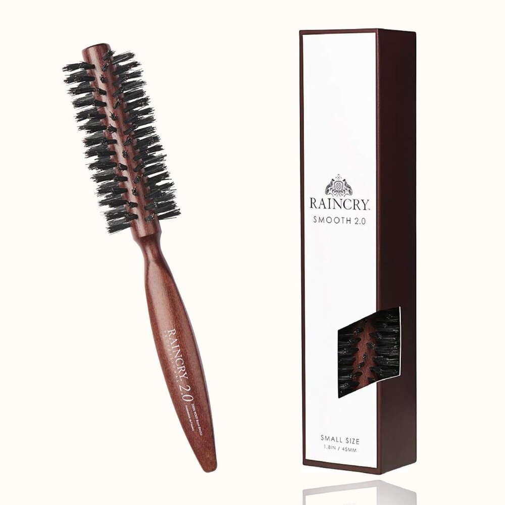 RAINCRY Round Hair Brush Smooth 2.0 - Small - Handcrafted in France Beauty Salon